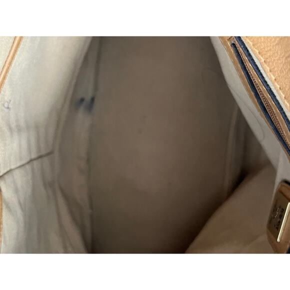 MCM WOMEN'S AUTHENTIC PRE-OWNED TOTE BAG MEDIUM TOP ZIP COGNAC - Picture 8 of 10